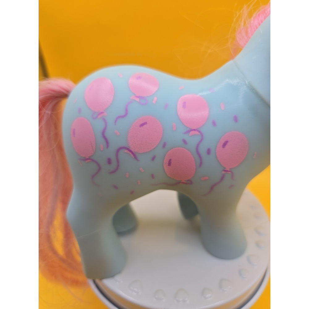 Vintage 1984 Hasbro My Little Pony Mommy Sweet Celebrations Pink & Teal Balloons - Picture 5 of 6